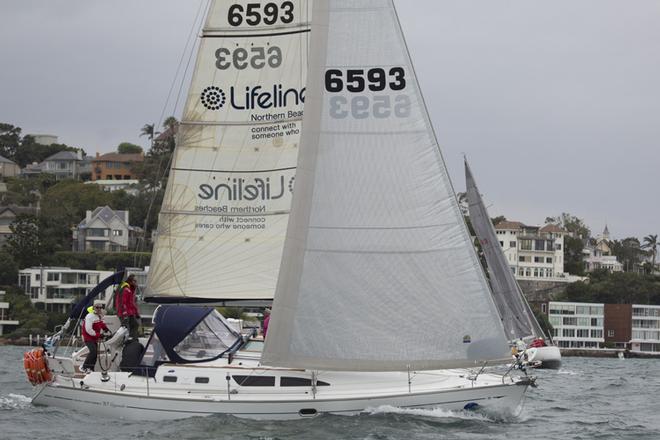 It got serious on LuLu Belle today. © David Brogan www.sailpix.com.au